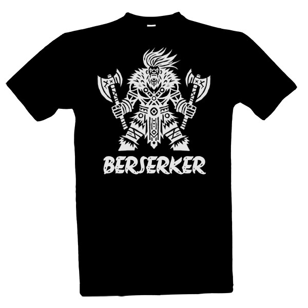 berserker tribal viking white T-shirt