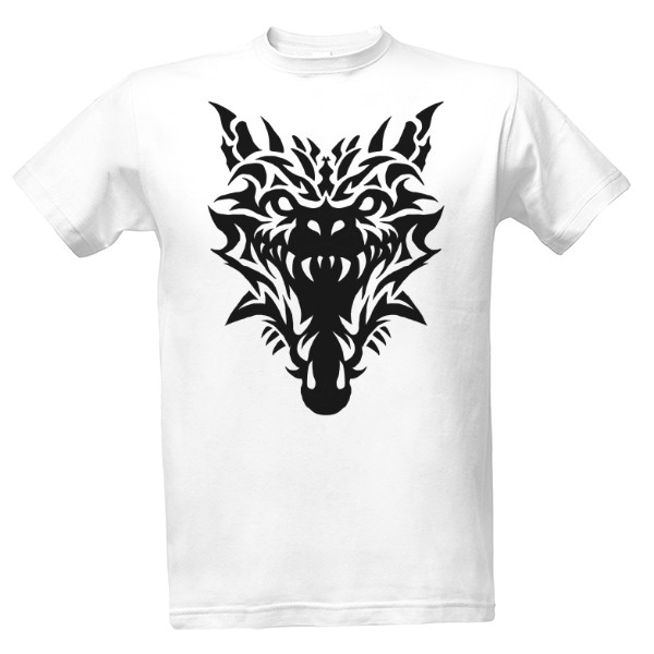 Dragon Black tribal T-shirt