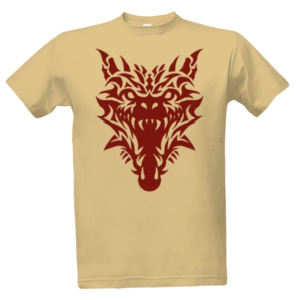 Drak červený tribal