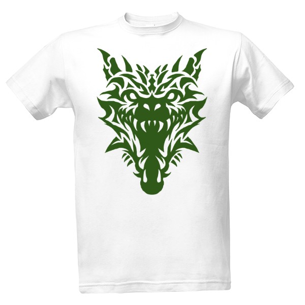 Drak tribal zelený 