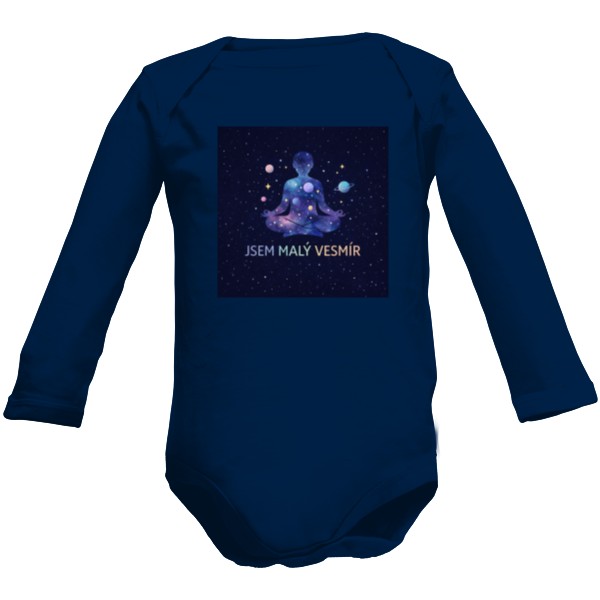 Dětské body Long  s potiskem Jsem malý vesmír 