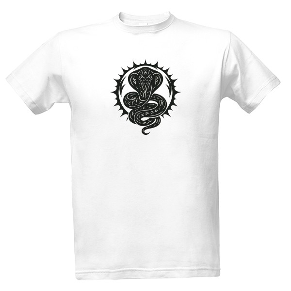 Tričko s potiskem Kobra tribal b