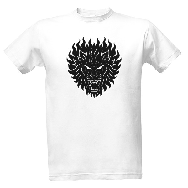 Tričko s potiskem Lev tribal 3