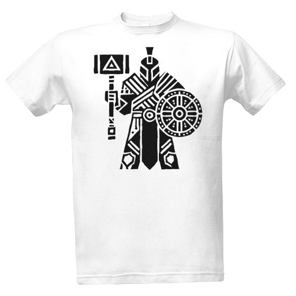 Tričko s potiskem paladin tribal B