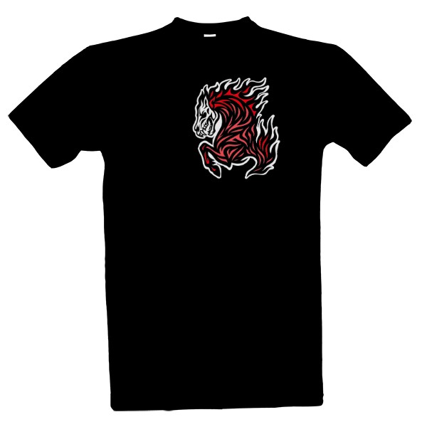 Plamená kůň oheň tribal