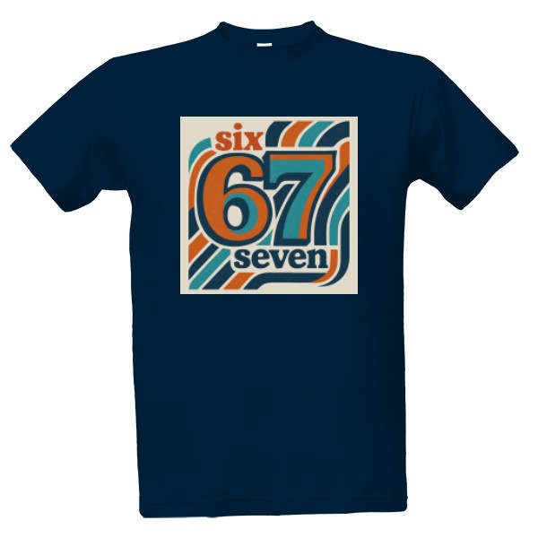 Tričko s potiskem Six seven 67