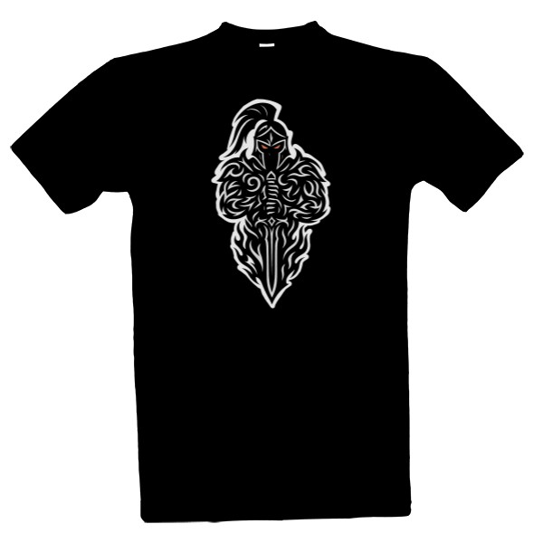 Tričko s potiskem Temný rytíř tribal