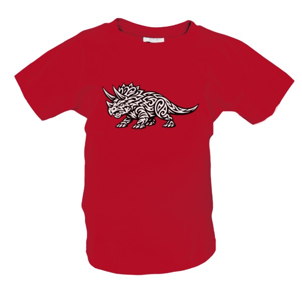 Tričko s potiskem Triceratops tribal