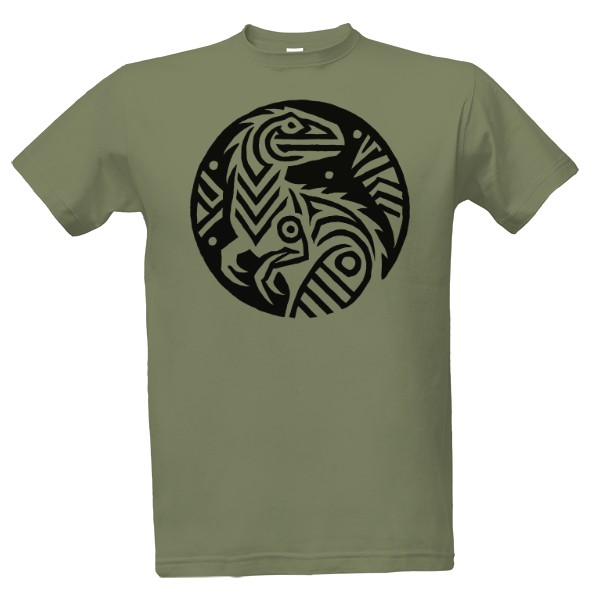 Velociraptor tribal černý 