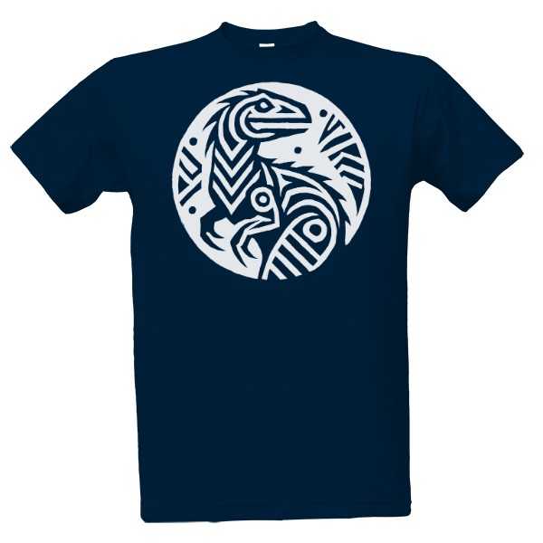 Velociraptor tribal design dinosaurus