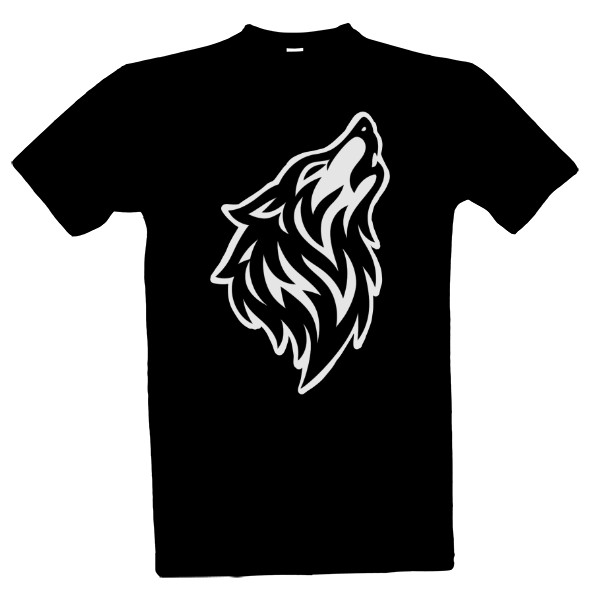 Vlk tribal white