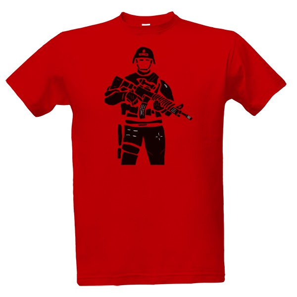 Tričko s potiskem Voják army potisk